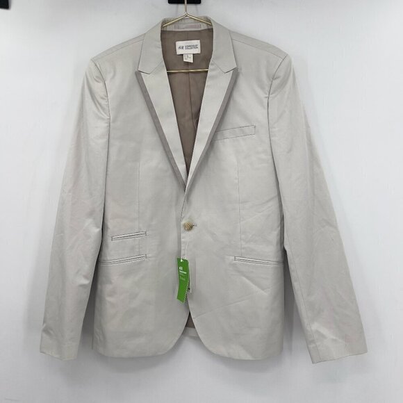 H & M Conscious Collection Mens Long Sleeve Lined Jacket Size 42R NWT - Picture 1 of 10